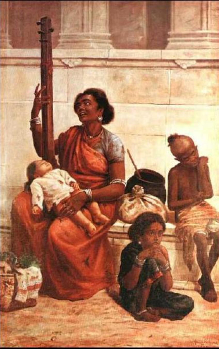 Raja Ravi Varma – "Gypsies" (1893): A Portrait of Resilience and Nomadic Life