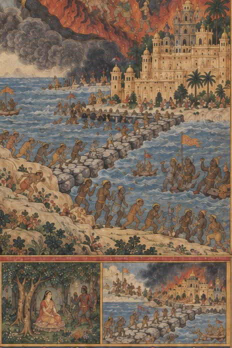 'Rama’s Triumph Over Ravana' - Indian Epics Prints
