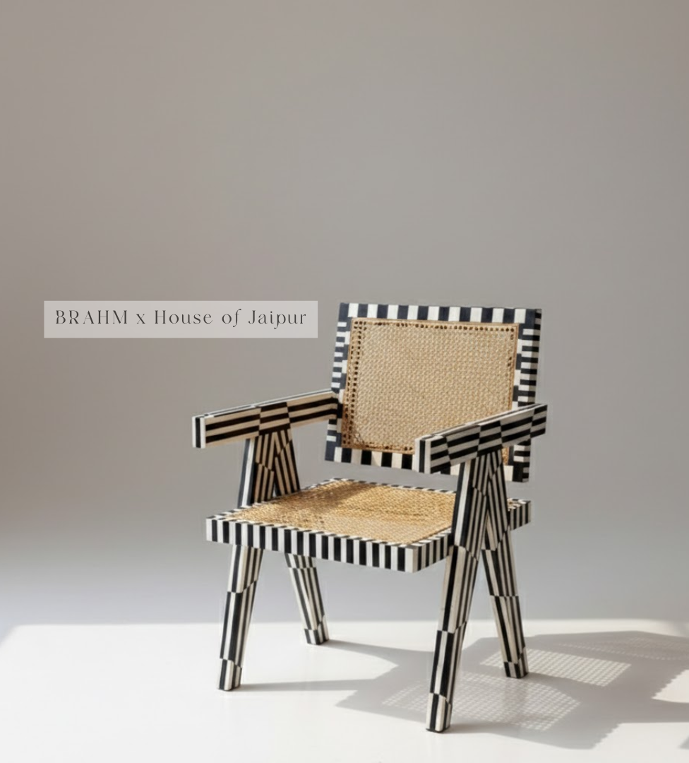 Raya Noir – The Inlay Cane Armchair