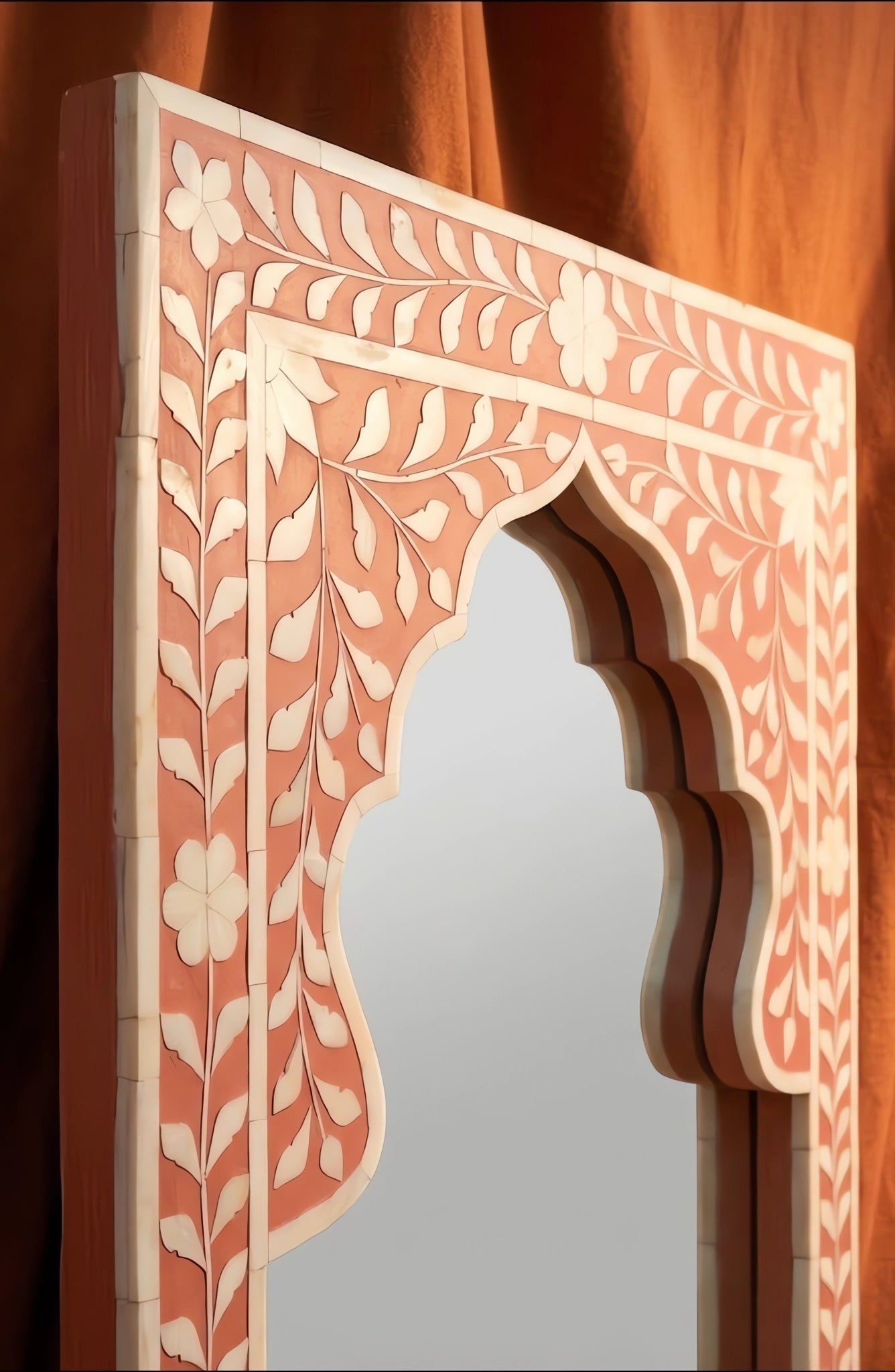 Sahara Bloom Bone Inlay Wall Mirror