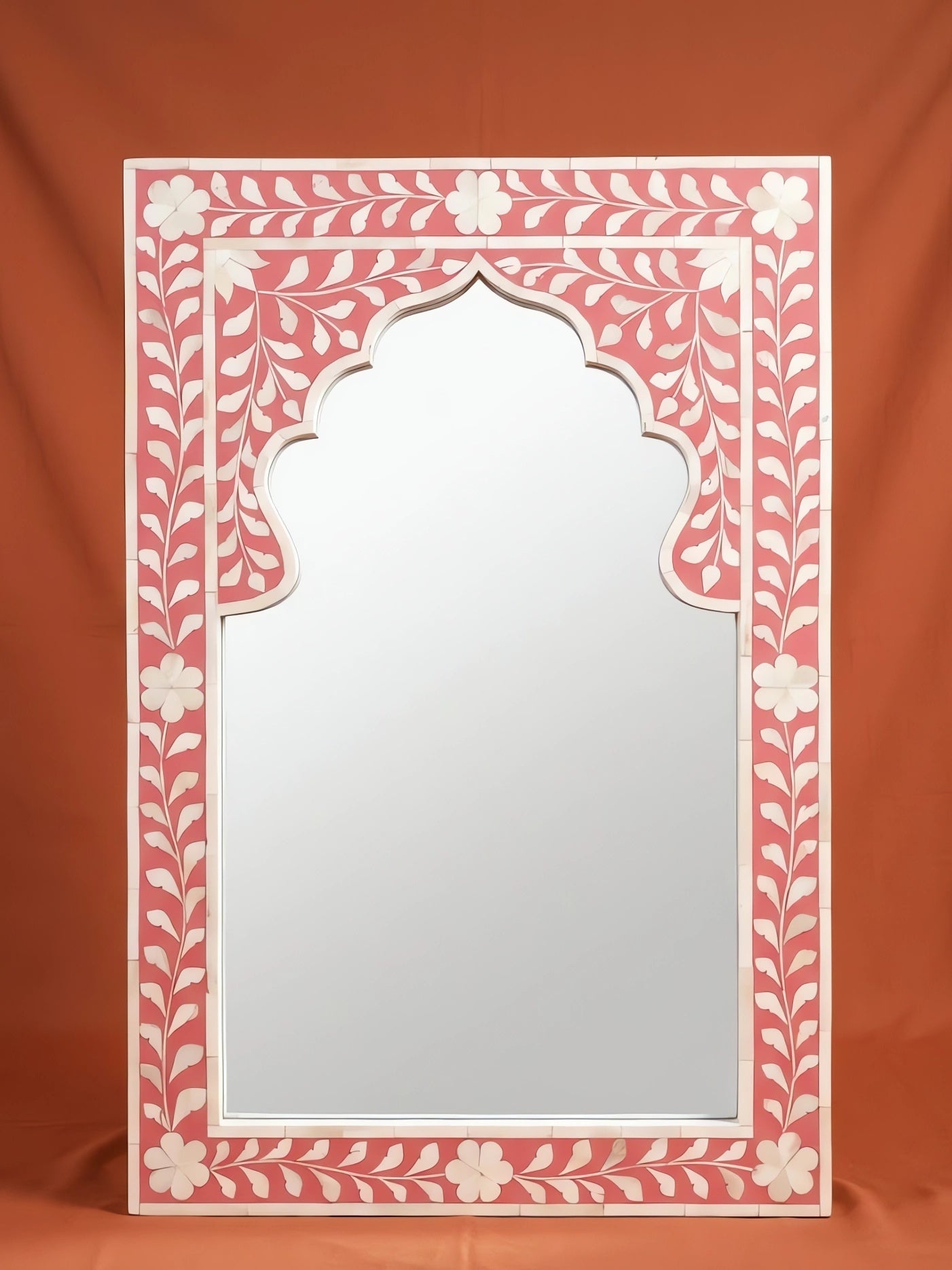 Sahara Bloom Bone Inlay Wall Mirror