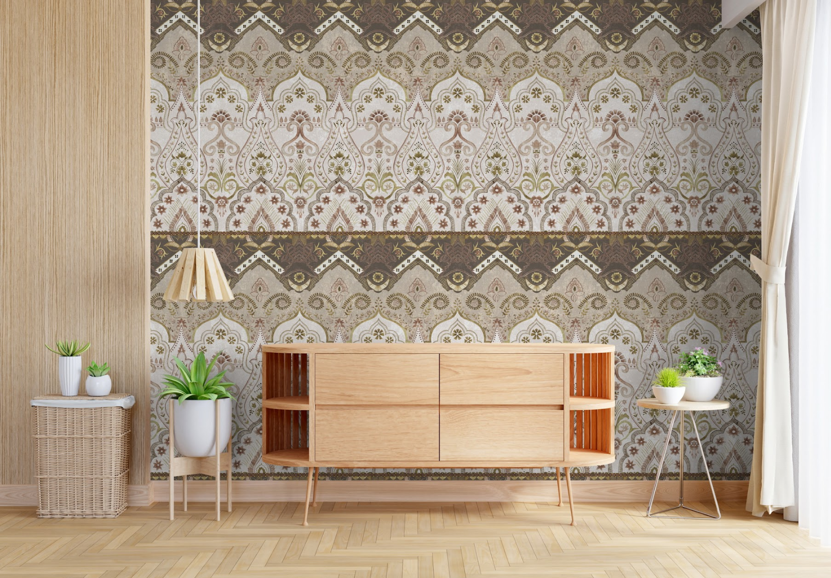 Timeless Motifs: “Butta” Wallpaper