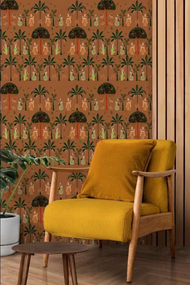 Wild Courts Shikargah Wallpaper - Customized indian traditional rajasthani wallpaper