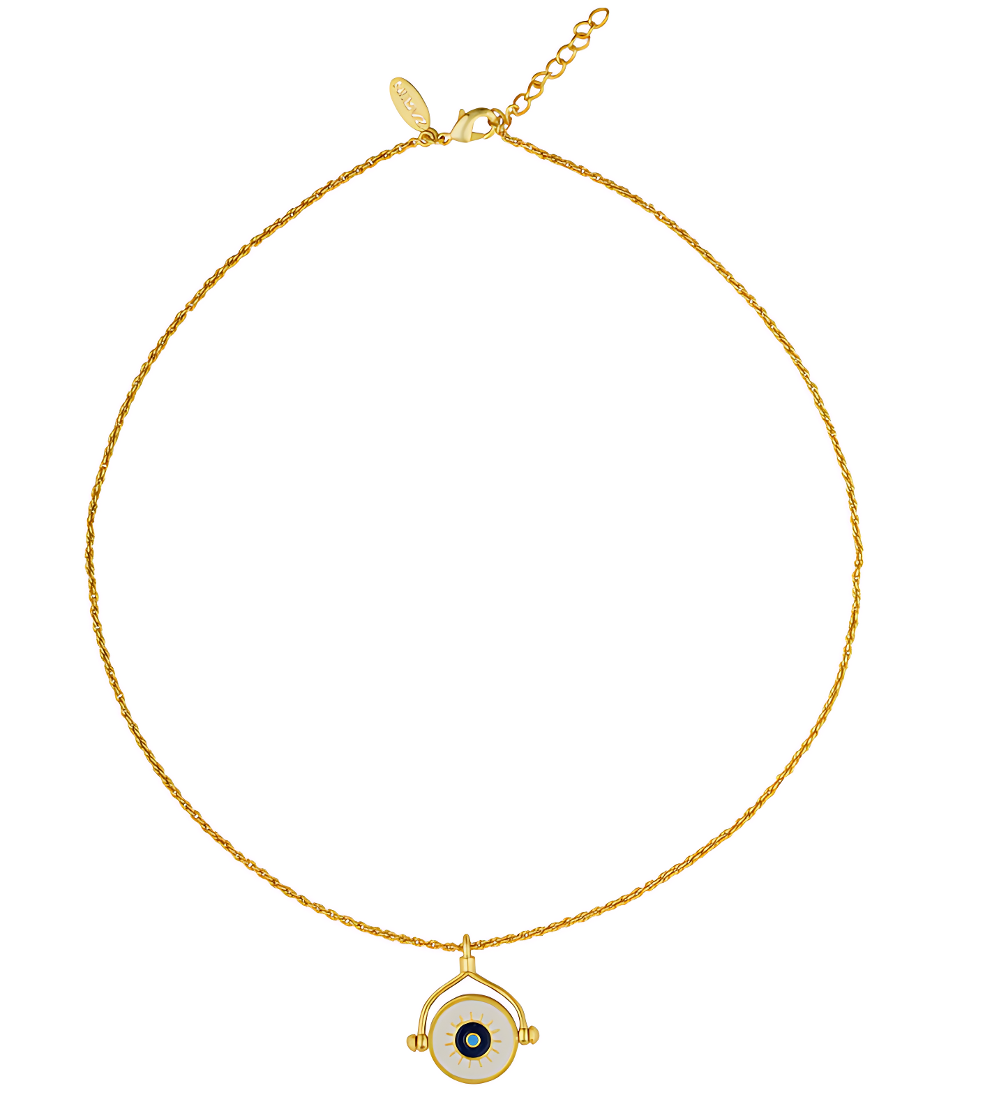 Protection Necklace with Evil Eye and Hamsa Hand