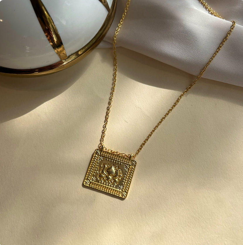 Beauty in Chaos Lotus Necklace