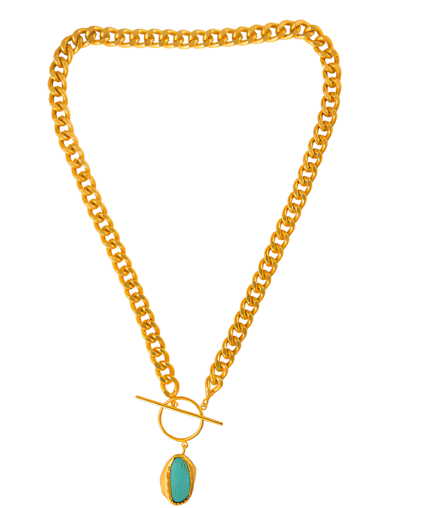 Link Me Up Turquoise Necklace