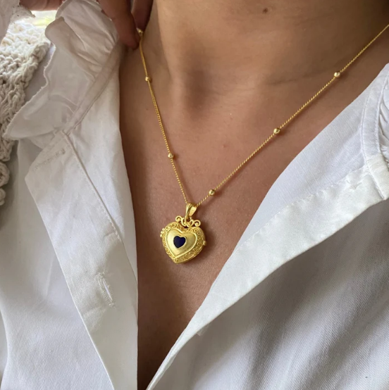 Heart in Heart Photo Locket