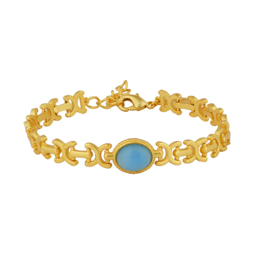 Blue Chalcedony Healing Bracelet for Peace