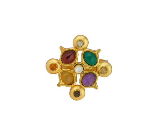 Power of nine Navratan ring