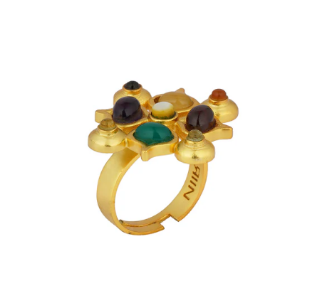 Power of nine Navratan ring