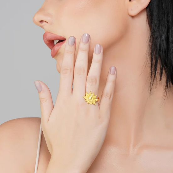 Rise to Shine Lotus Ring