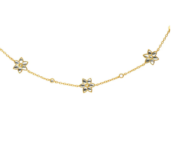 Phool Sitara Matha Patti with Mirror Polki