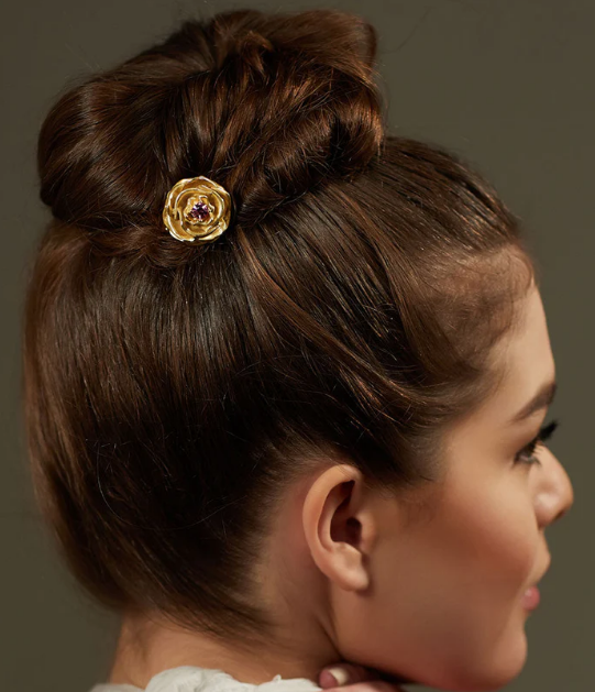 Roses are Red Hair Clip Stick