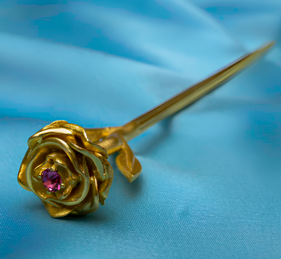 Roses are Red Hair Clip Stick