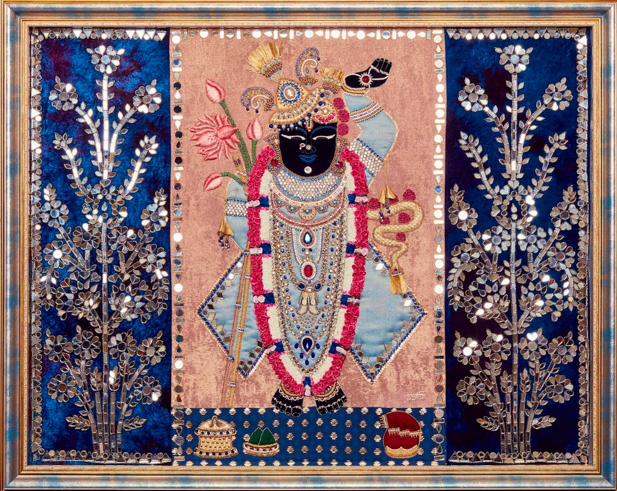 Shrinathji Sheesh Mahal Tapestry