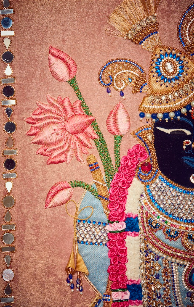 Shrinathji Sheesh Mahal Tapestry