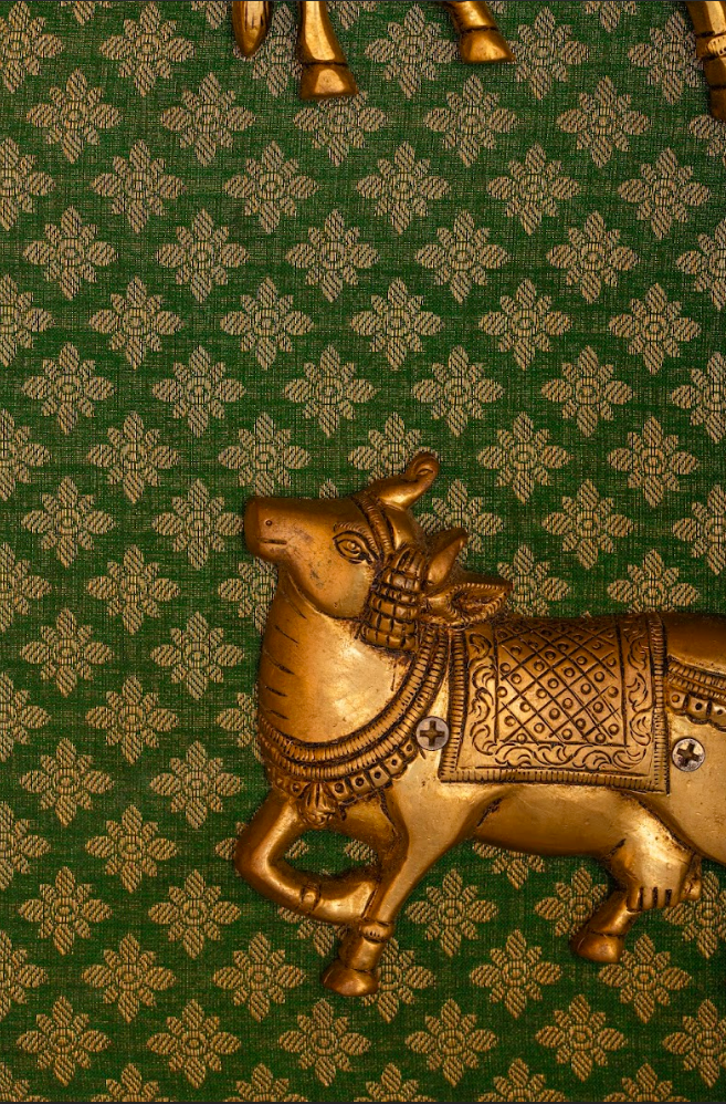 Brass Nandi Fabric Artwork