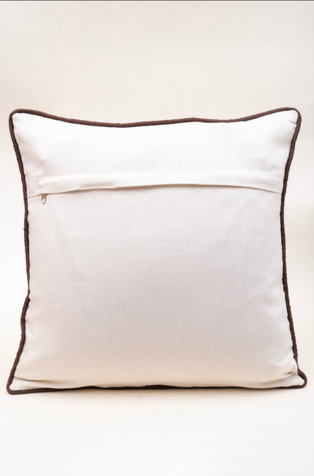 Garden Pavilion Embroidered Cushion Covers - Set of Four