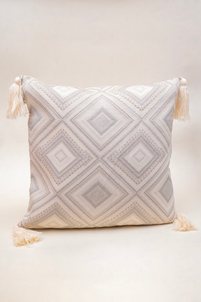 Ivory Rhythm Geometric Cushion Covers - Set of Four