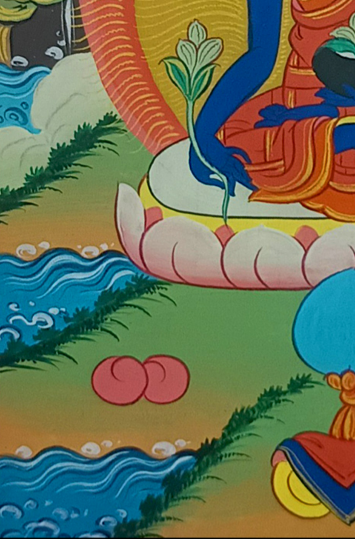 Bhaisajyaguru: The Healing Presence - Ladakh Thangka Painting