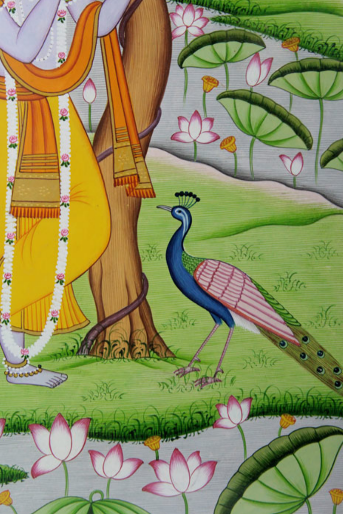 Melody in the Meadow – A Kangra Miniature