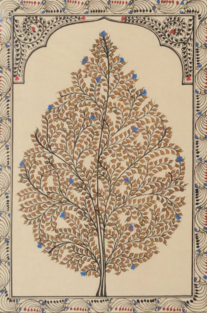 Cosmic Harmony: Tree of Life – Orissa Pattachitra Painting