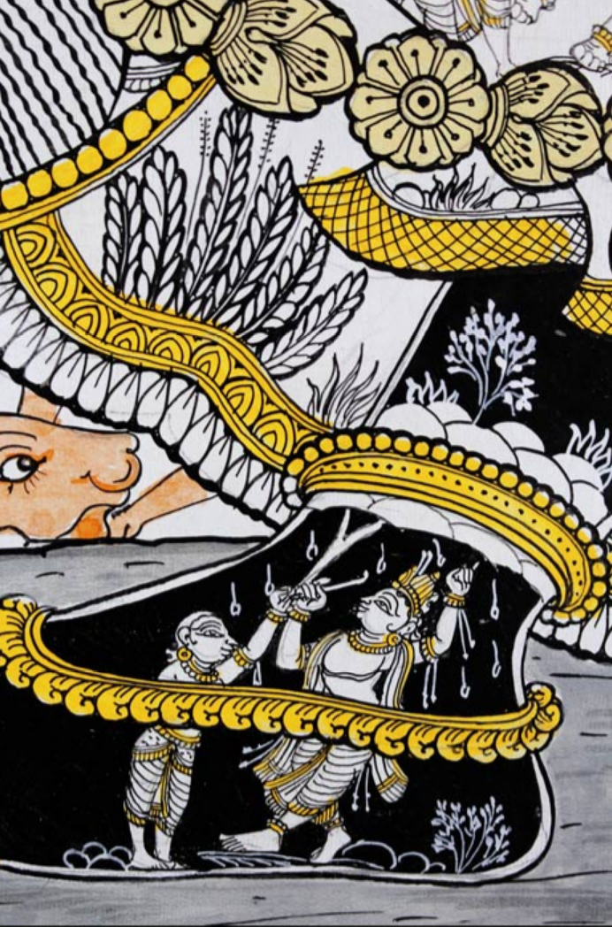 Sacred Narratives of Krishna – Orissa Pattachitra Painting
