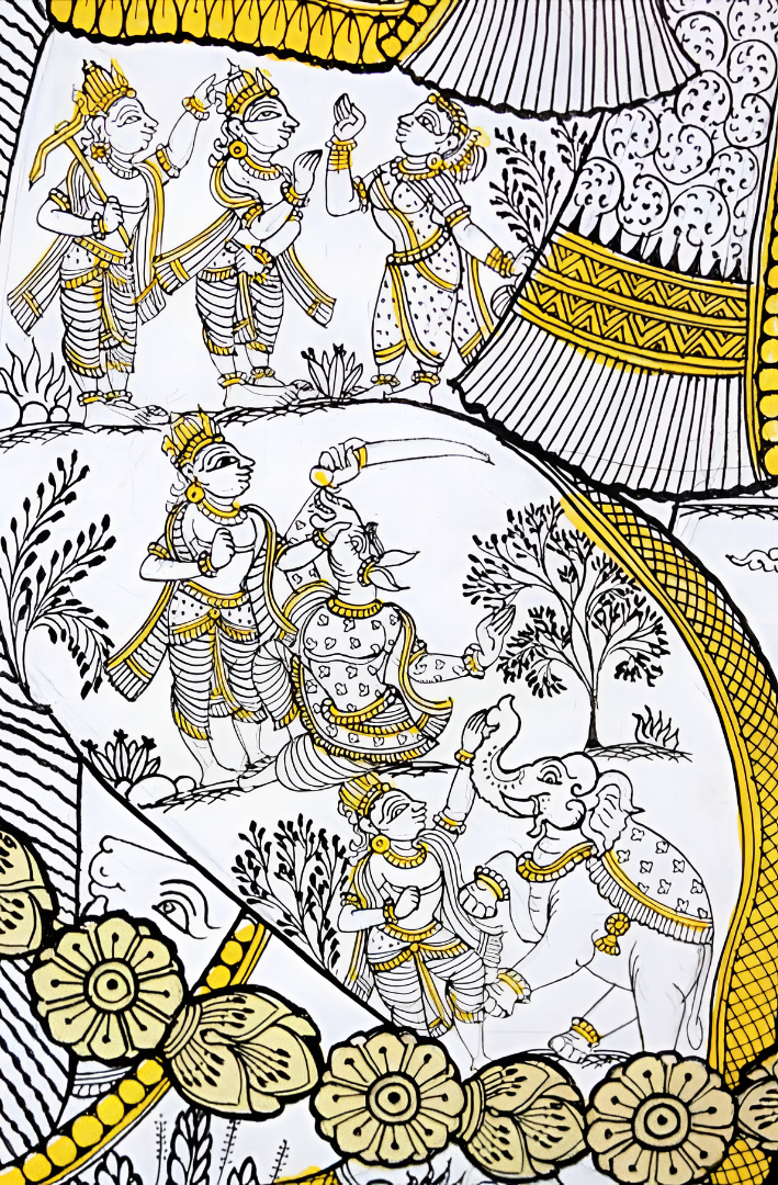 Sacred Narratives of Krishna – Orissa Pattachitra Painting