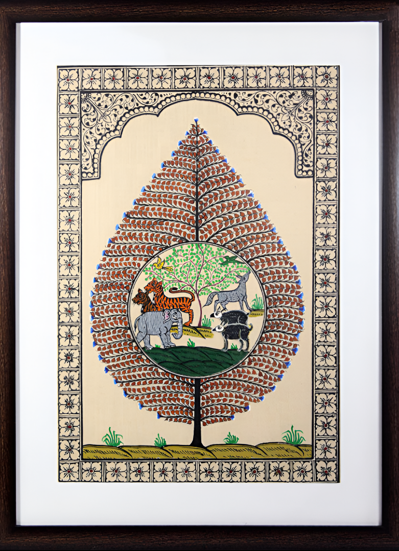 Orissa Pattachitra Tree of Life Painting