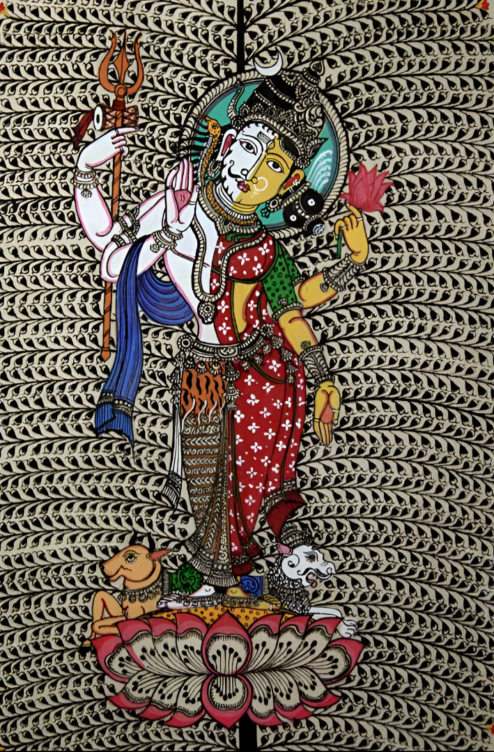 Eternal Balance: Tree of Life – Orissa Pattachitra Painting