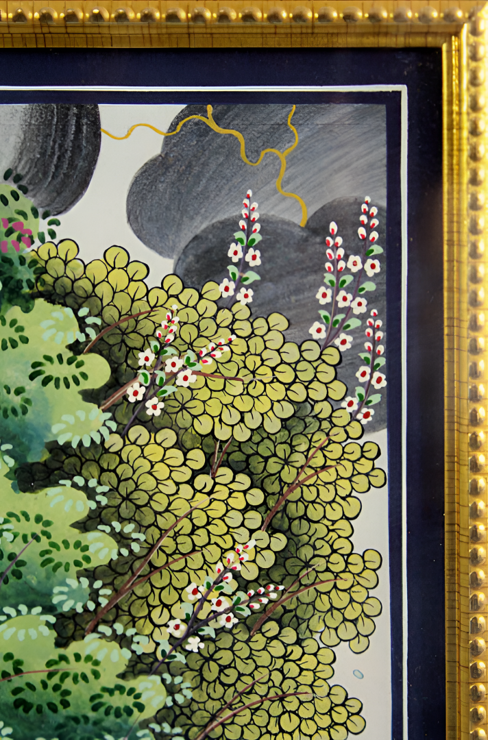 Nayika Beneath the Tree – A Kangra Miniature