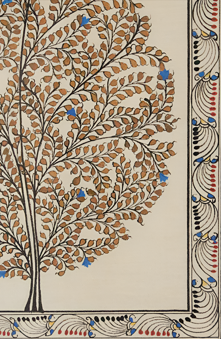 Cosmic Harmony: Tree of Life – Orissa Pattachitra Painting