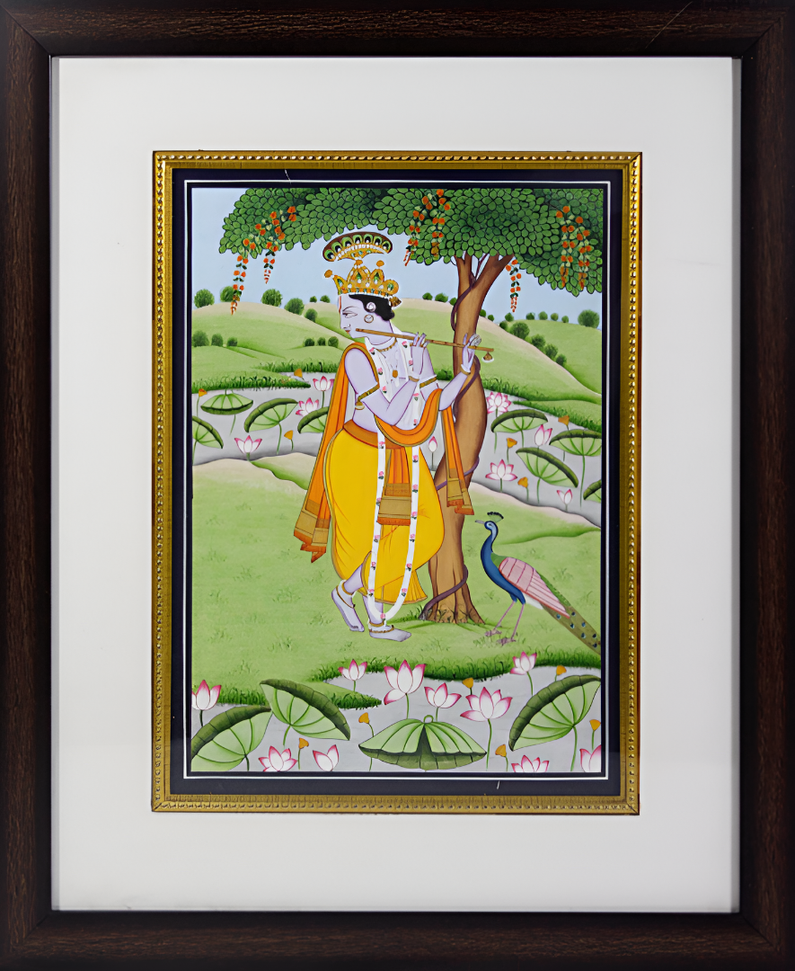 Melody in the Meadow – A Kangra Miniature