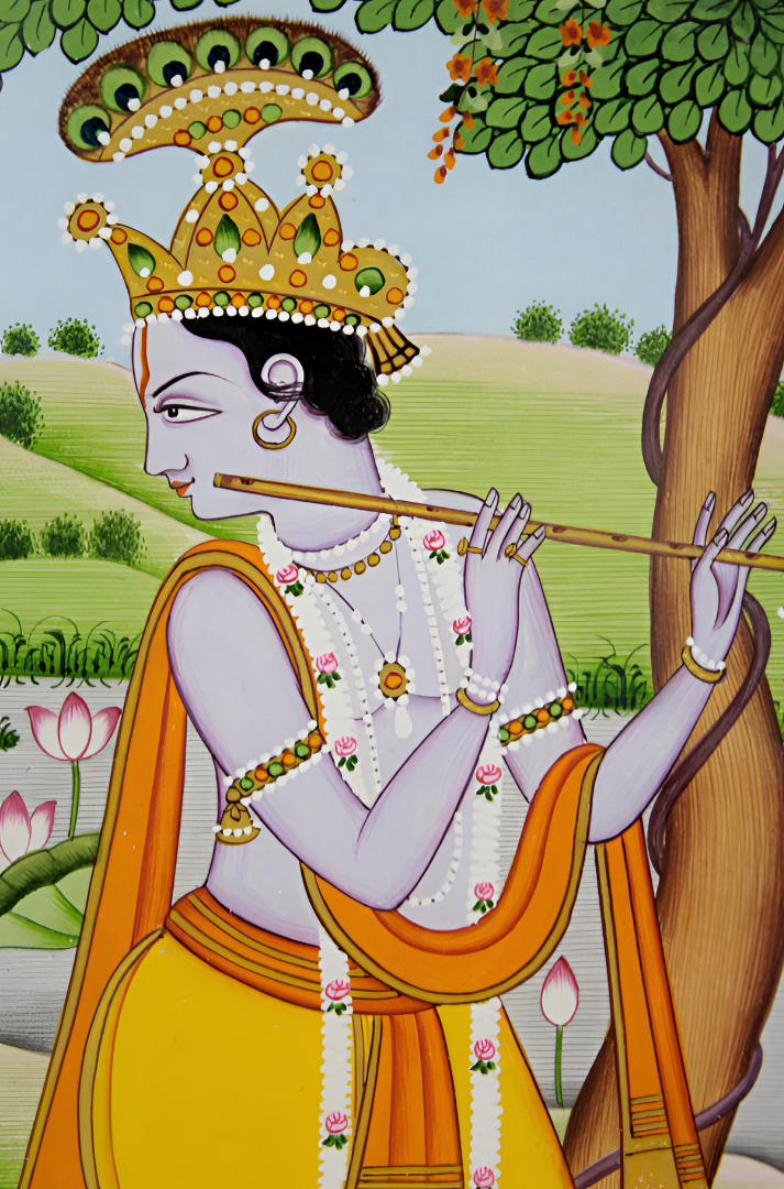 Melody in the Meadow – A Kangra Miniature