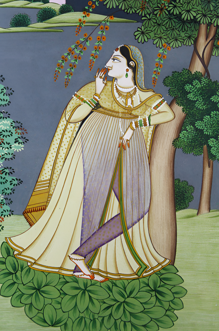 Night Vigil – A Kangra Miniature