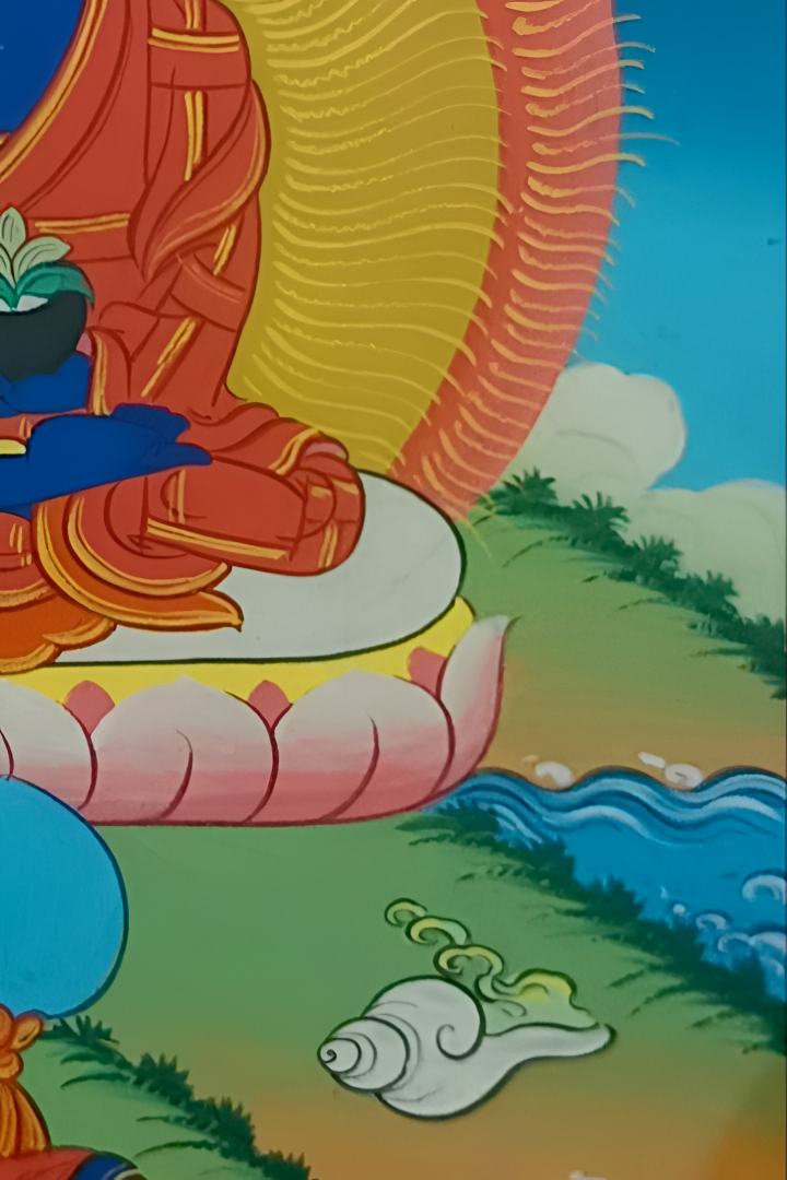 Bhaisajyaguru: The Healing Presence - Ladakh Thangka Painting