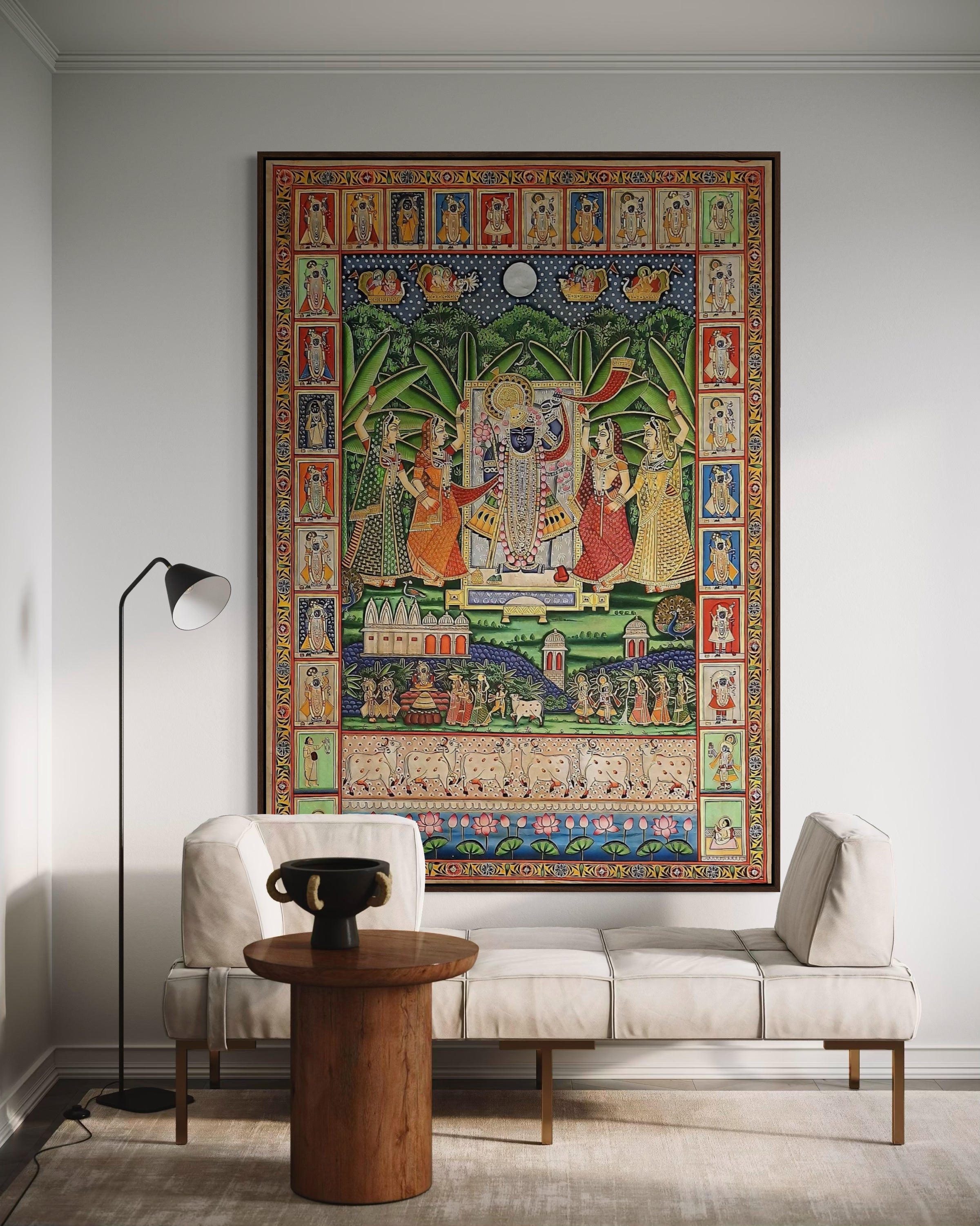 Lord 'Shrinathji' Festival Painting (24k Gold)