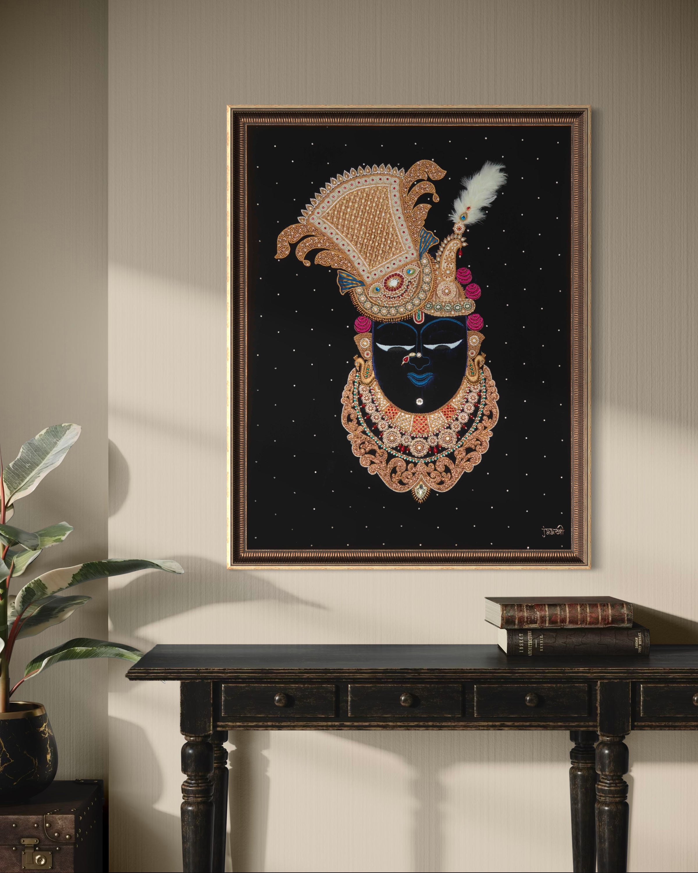 Bade Shree Ji Mukharvind Tapestry