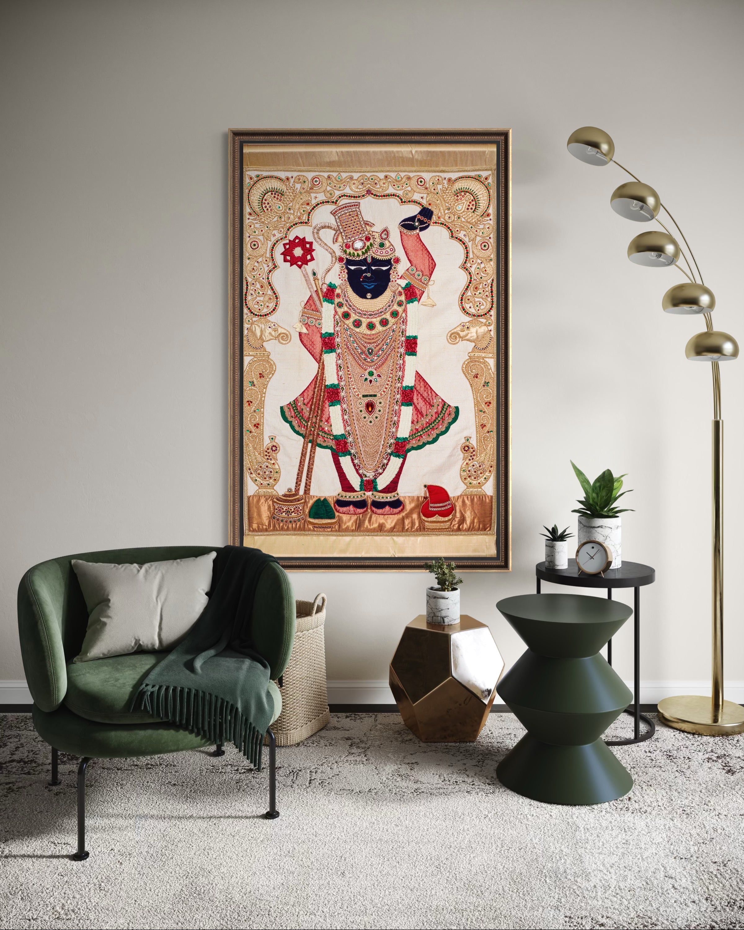 Shrinathji Langotsav Shrinagar Tapestry