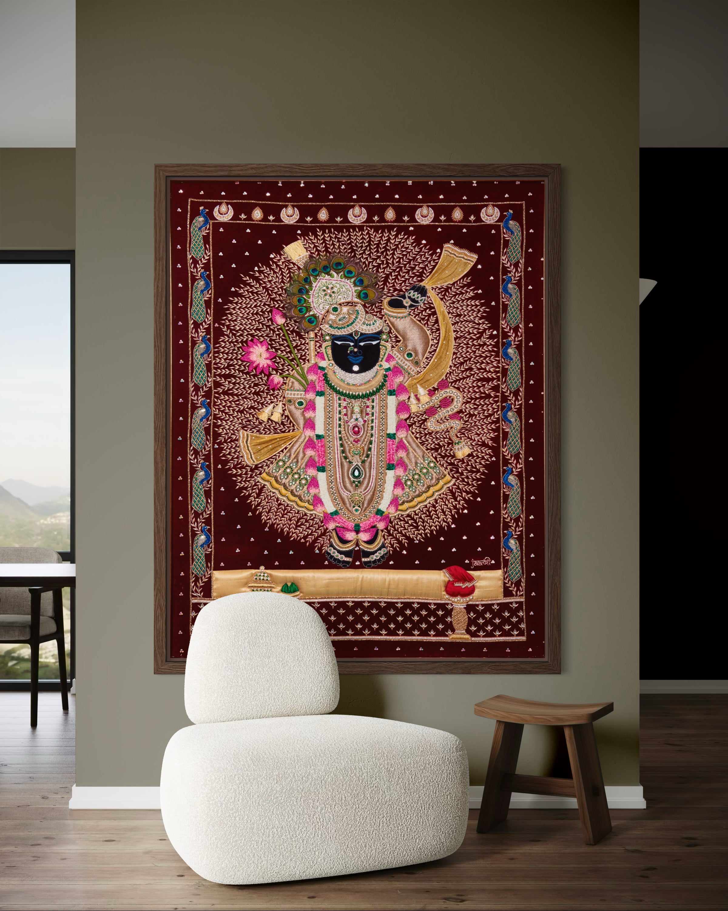 Shrinathji Kadam Vrusksha Tapestry