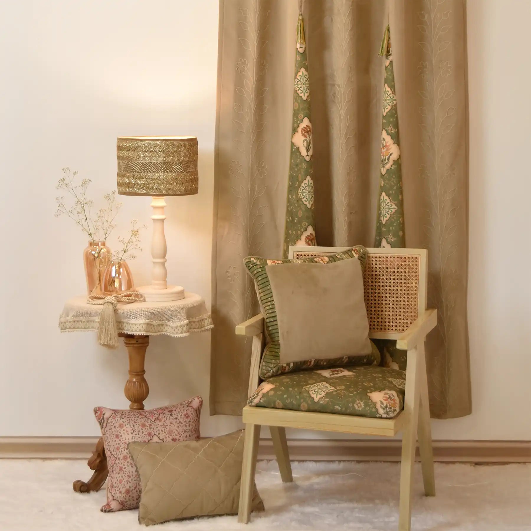 Soraya Pleat Border Cushion Covers – Set of Two
