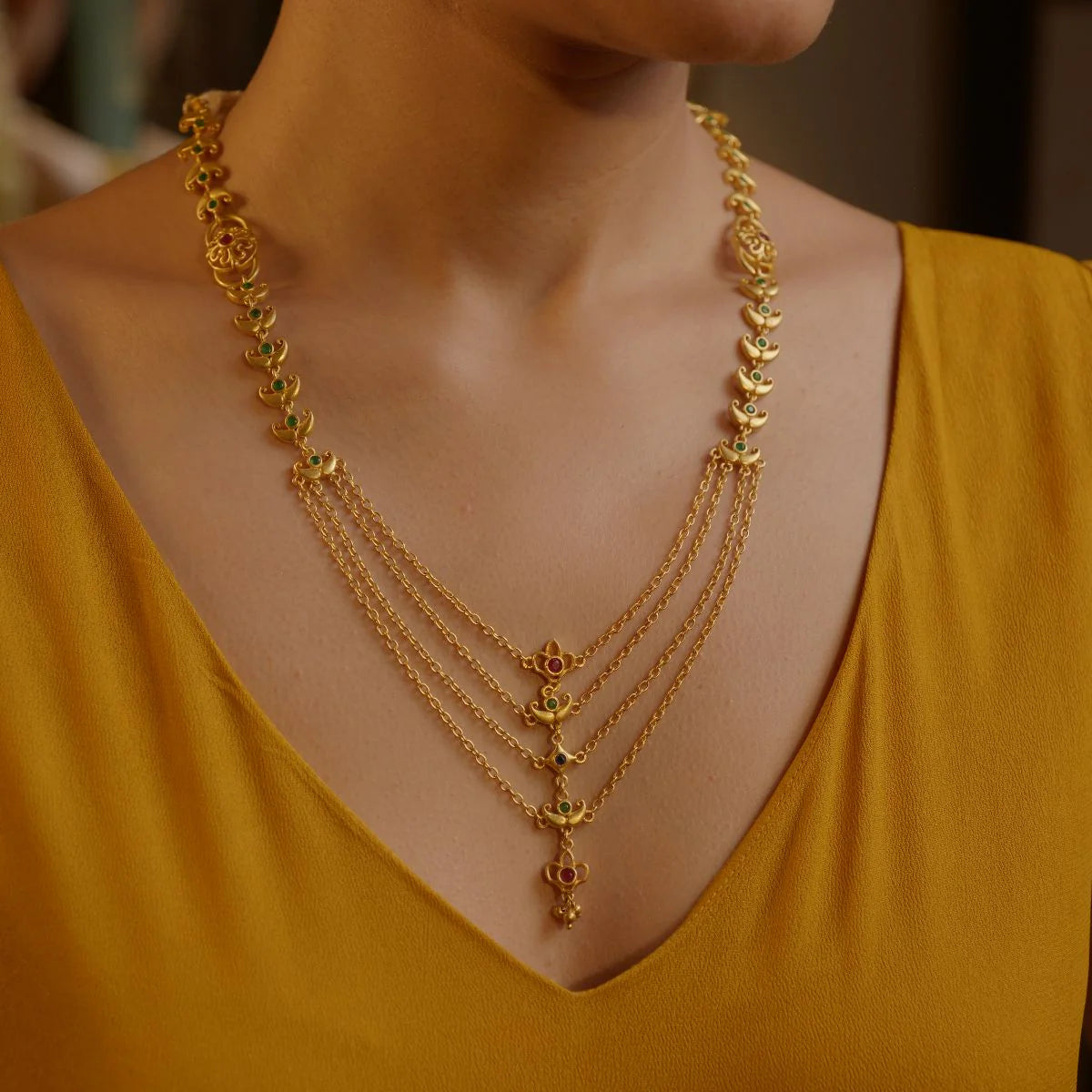 Rajwada Glory Layered Necklace