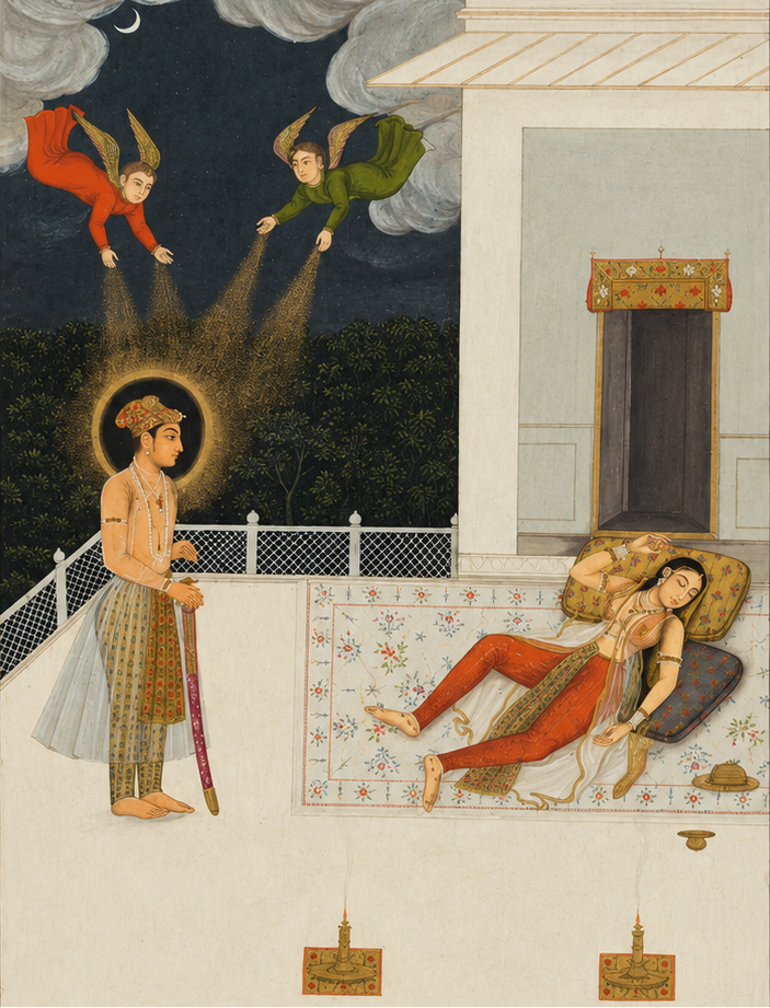 'The Dream of Zulaykha' Canvas Cloth Print, c.1670