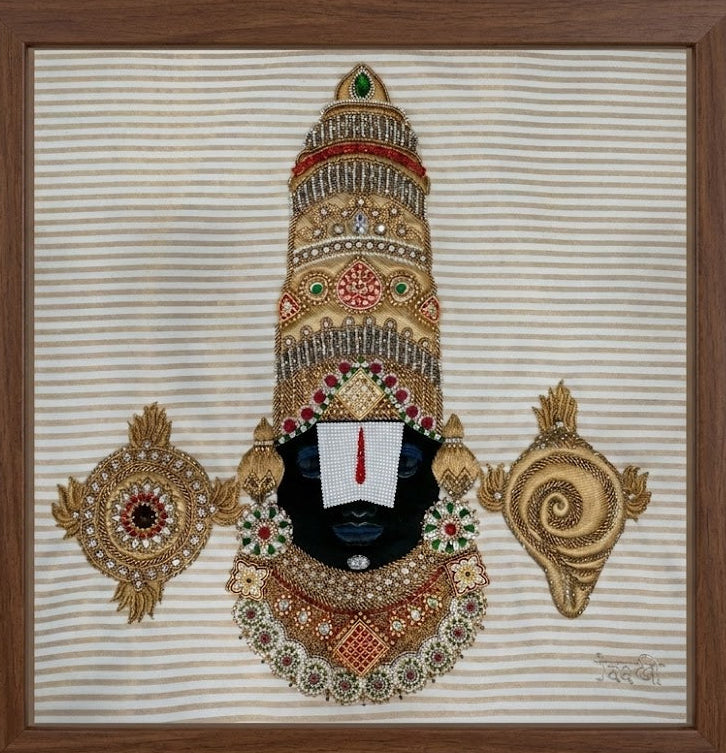 Tirupati Balaji Face Wall Tapestry