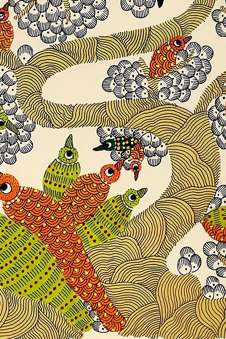 Tree of Melodic Wings – Gond Art