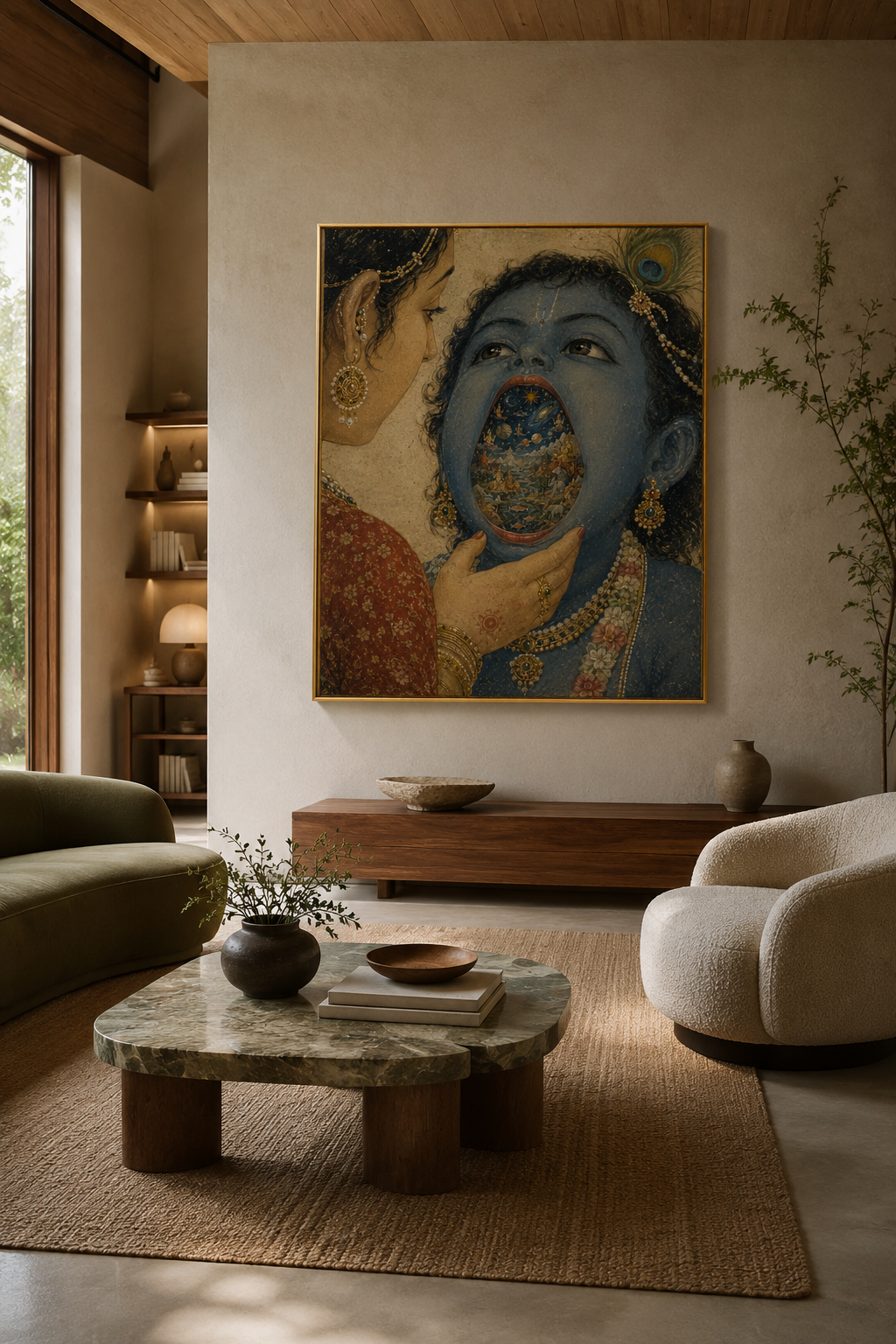 Universe Within: Krishna’s Cosmic Revelation Print