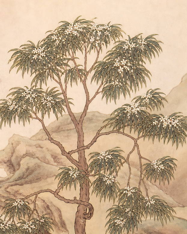 Handpainted – Krishna in the Valley of Stillness