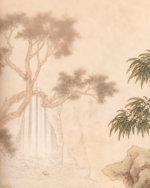 Handpainted – Krishna in the Valley of Stillness