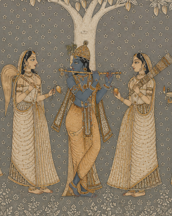 Handpainted – Muralidhar under Mango Tree