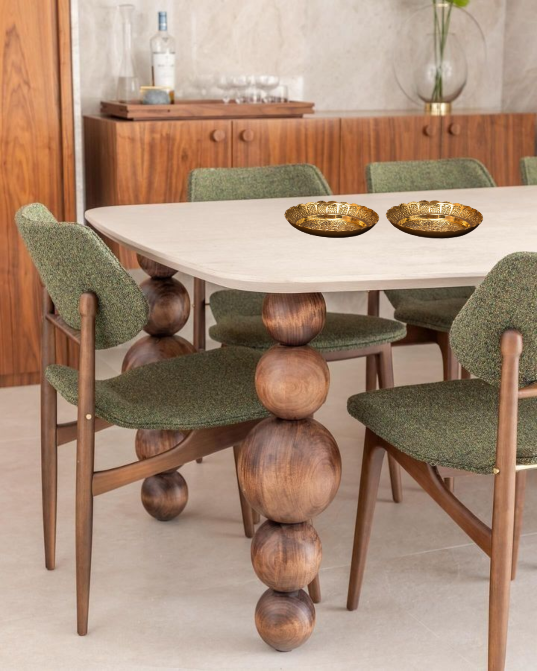 Sunflower Brass Plate (Set of 2)